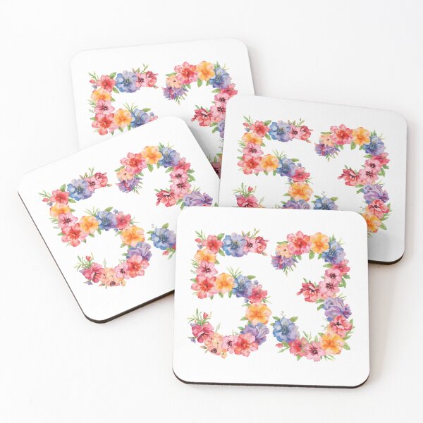 Item preview, 53rd birthday flowers  watercolor. designed and sold by uunaa.