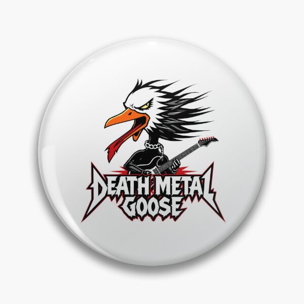 Item preview, Death Metal Goose - Heavy Metal Honk Art designed and sold by NexKris.