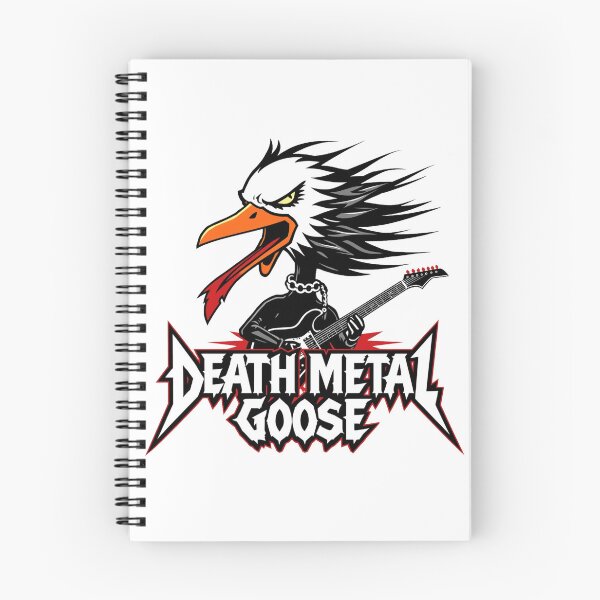 Item preview, Death Metal Goose - Heavy Metal Honk Art designed and sold by NexKris.
