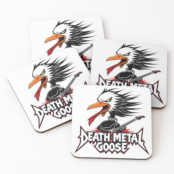 Item preview, Death Metal Goose - Heavy Metal Honk Art designed and sold by NexKris.