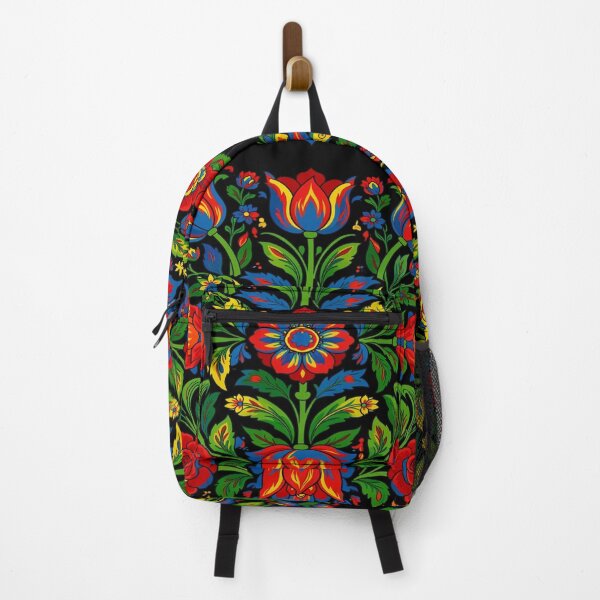 Item preview, Slavic Folk Flowers – Vibrant Floral Folk Art Pattern designed and sold by myforestfog.