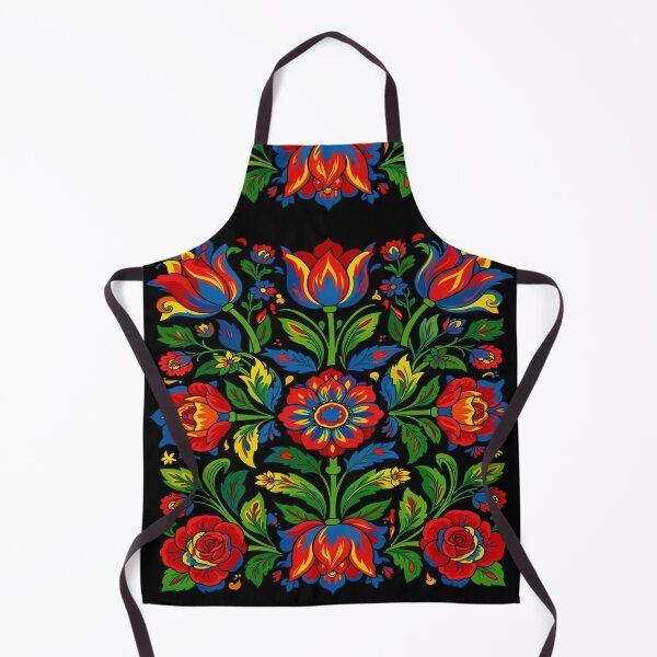 Item preview, Slavic Folk Flowers – Vibrant Floral Folk Art Pattern designed and sold by myforestfog.