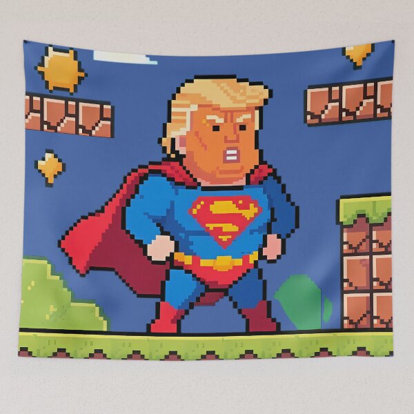 Item preview, Super Trump: 8-Bit Pixel Art Adventure designed and sold by LoomisDreams.