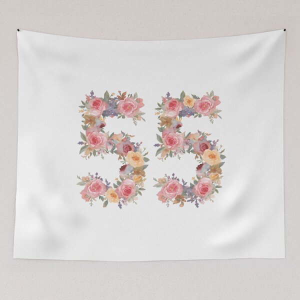 Item preview, 55th birthday flowers  watercolor. designed and sold by uunaa.