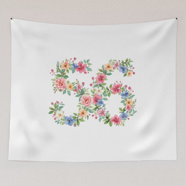 Item preview, 56th birthday flowers  watercolor. designed and sold by uunaa.