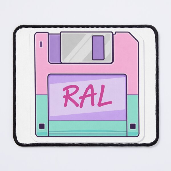 Item preview, Vaporwave Floppy Disk Sticker - RAL Archive Retro Tech designed and sold by RewindArtLab.