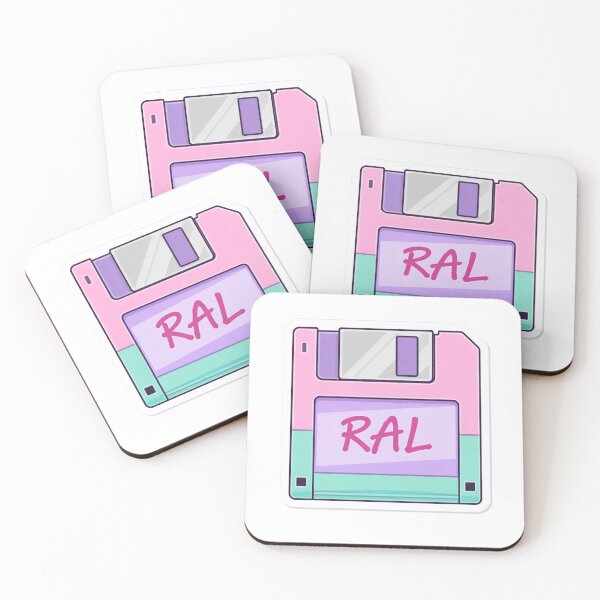 Item preview, Vaporwave Floppy Disk Sticker - RAL Archive Retro Tech designed and sold by RewindArtLab.