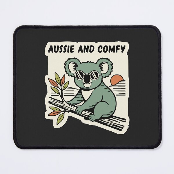 Item preview, "Aussie And Comfy" Funny Retro Chill Koala Bear Sunglasses designed and sold by Cipher & Soul.