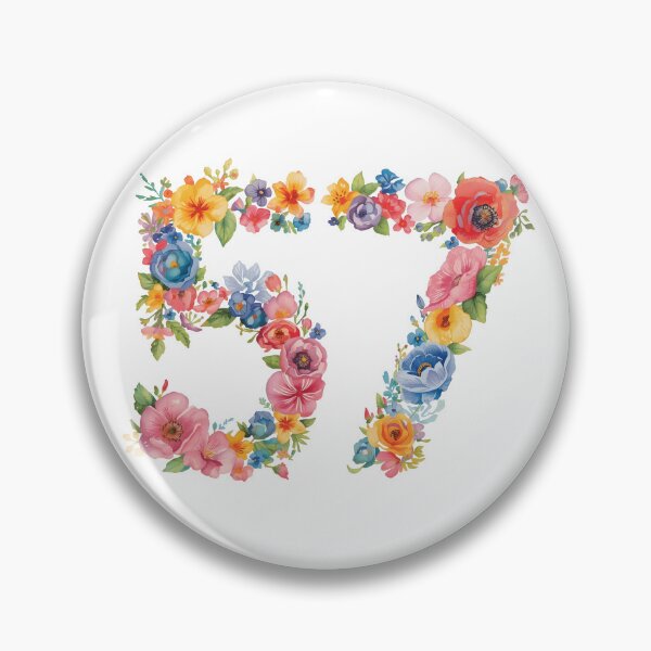 Item preview, 57th birthday flowers  watercolor. designed and sold by uunaa.