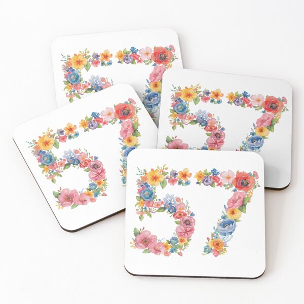 Item preview, 57th birthday flowers  watercolor. designed and sold by uunaa.