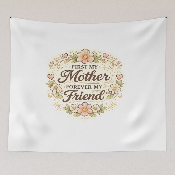Item preview, First My Mother Forever My Friend Mother’s Day Design designed and sold by StyleLap.