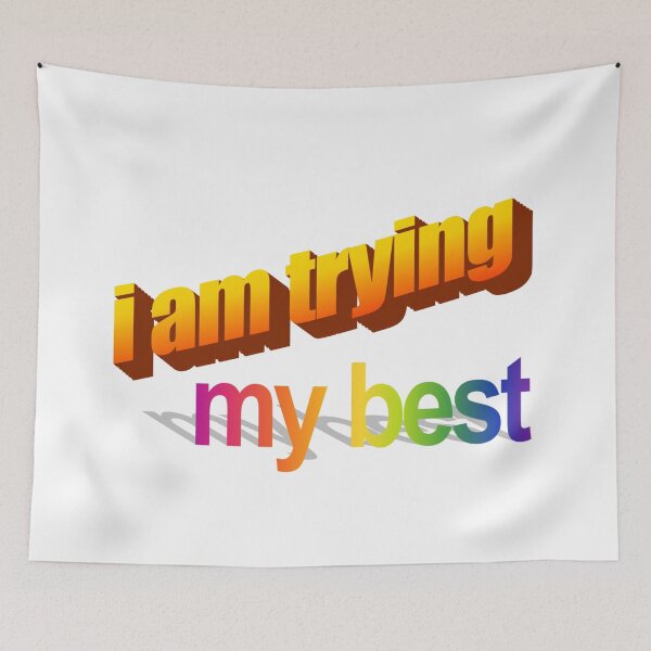 Item preview, i am trying my best Wordart designed and sold by WorddArtt.