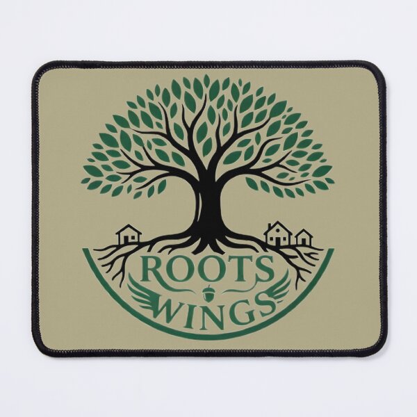 Item preview, Roots and Wings Minimalist Tree of Life Village Design designed and sold by MCV-Designs.
