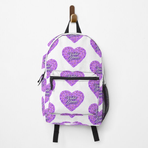 Item preview, Violet Bloom Floral Heart Purple Watercolor Art designed and sold by GlowingTales.