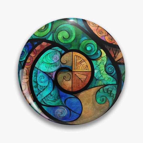 Item preview, New Zealand Māori Paua Pattern Koru Design 886 designed and sold by GrinGalore.