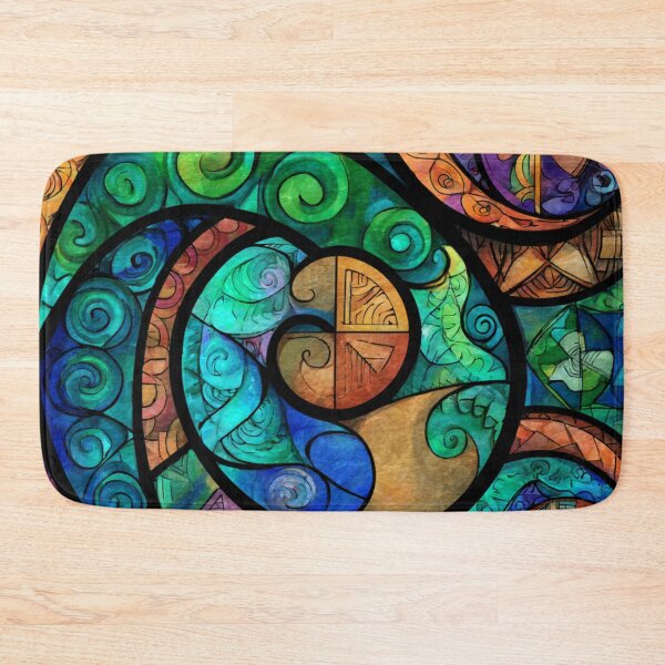 Item preview, New Zealand Māori Paua Pattern Koru Design 886 designed and sold by GrinGalore.