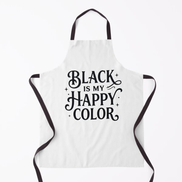 Item preview, Black Is My Happy Color | Minimalist Typography Aesthetic designed and sold by Sashka-.