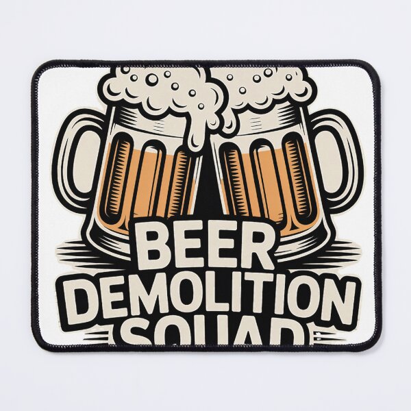 Item preview, Linocut Beer Mugs with Overflowing Foam designed and sold by Bloomkept.
