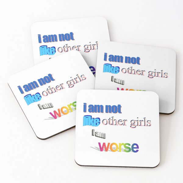 Item preview, i am not like other girls i am worse Wordart designed and sold by WorddArtt.