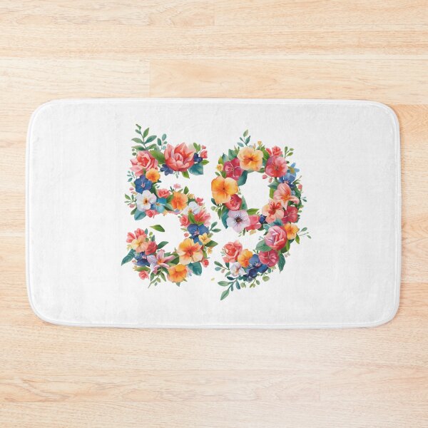 Item preview, 59th birthday flowers  watercolor. designed and sold by uunaa.