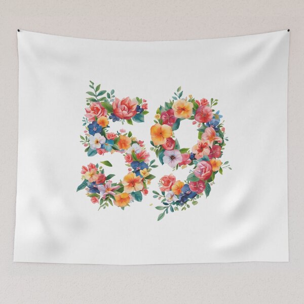 Item preview, 59th birthday flowers  watercolor. designed and sold by uunaa.