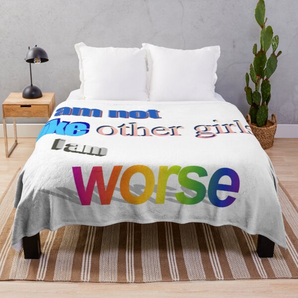 Item preview, i am not like other girls i am worse Wordart designed and sold by WorddArtt.