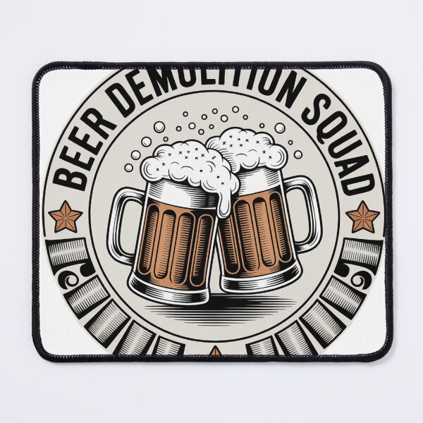 Item preview, Vintage Badge Beer Mugs with Overflowing Foam designed and sold by Bloomkept.