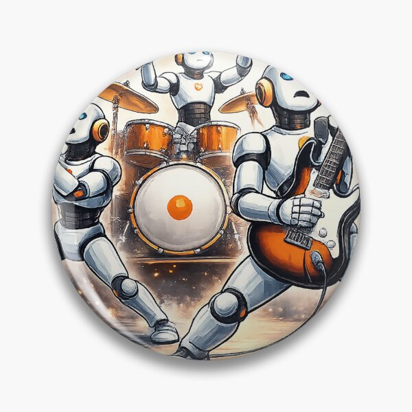 Item preview, Mechanical Mayhem - Robot Rock Band Graphic designed and sold by NSMDesignByN8.