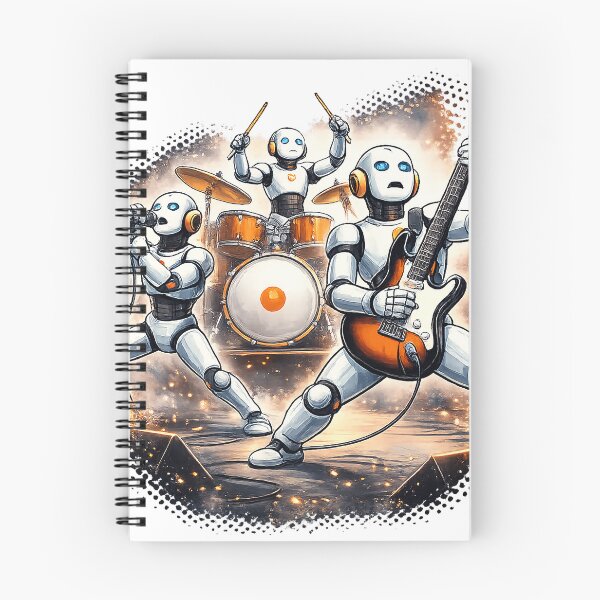 Item preview, Mechanical Mayhem - Robot Rock Band Graphic designed and sold by NSMDesignByN8.