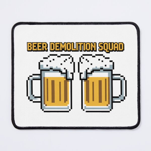 Item preview, Pixel Art Beer Mugs with Overflowing Foam designed and sold by Bloomkept.