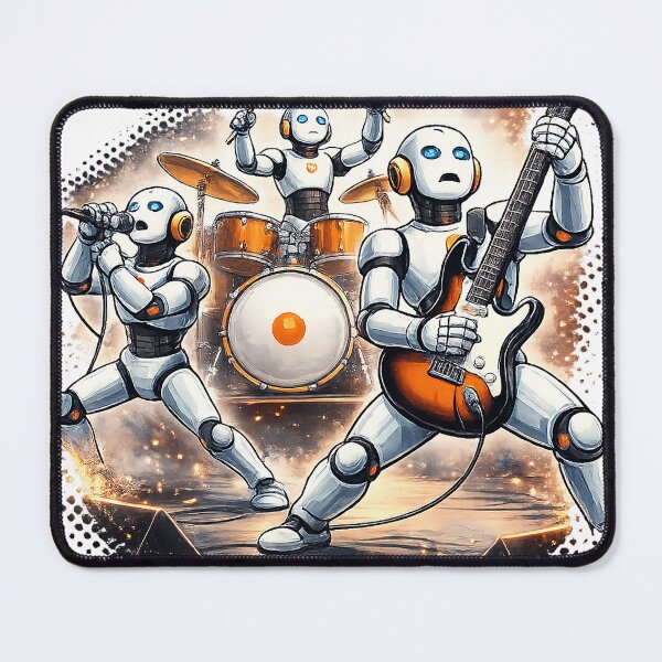 Item preview, Mechanical Mayhem - Robot Rock Band Graphic designed and sold by NSMDesignByN8.