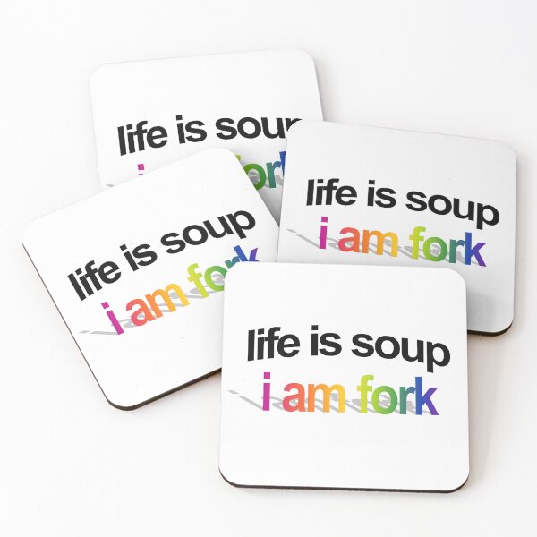 Item preview, life is soup i am fork Wordart designed and sold by WorddArtt.