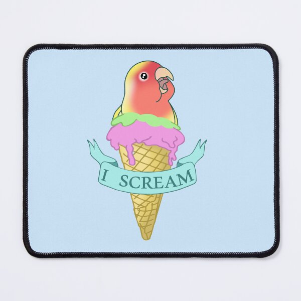 Item preview, Ice cream Yellow Lovebird I scream designed and sold by FandomizedRose.