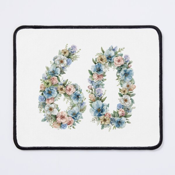 Item preview, 60th birthday flowers watercolor. designed and sold by uunaa.