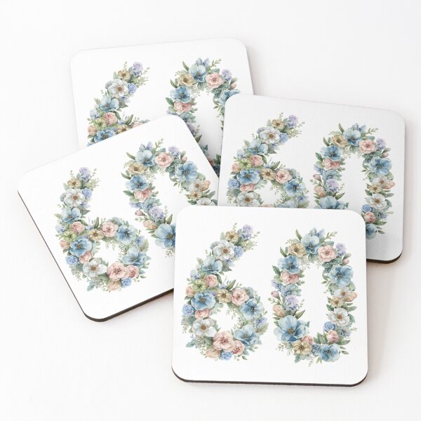 Item preview, 60th birthday flowers  watercolor. designed and sold by uunaa.