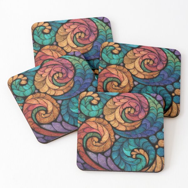 Item preview, New Zealand Māori Paua Pattern Koru Design 887 designed and sold by GrinGalore.