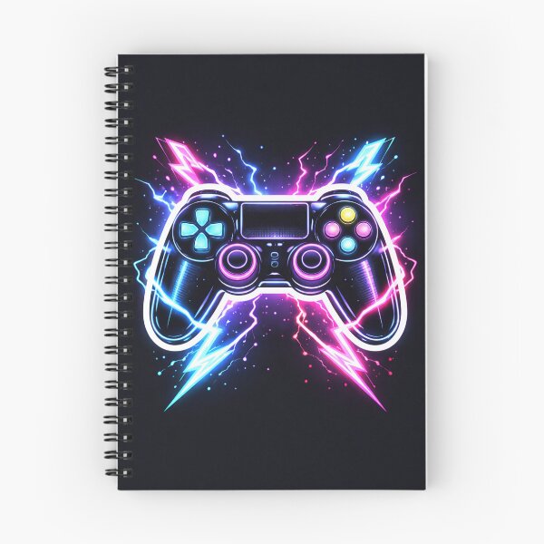 Item preview, Neon Gaming Controller with Lightning Strikes designed and sold by Super beautiful art.