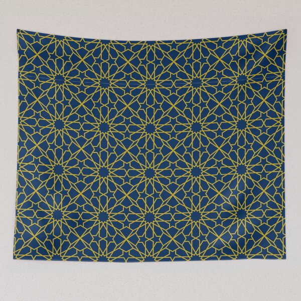 Item preview, Dark blue tile pattern designed and sold by AnnaHolyph.