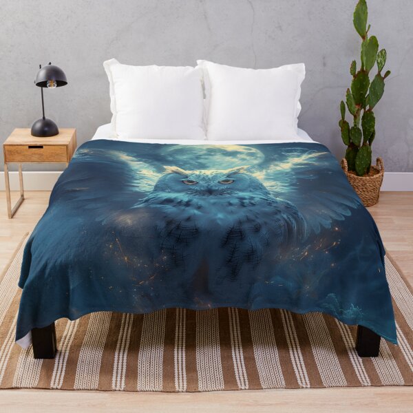 Item preview, Celestial Owl Spirit Under Full Moon designed and sold by Erika Kaisersot.
