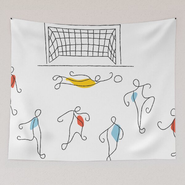 Item preview, Football Match Minimalist Illustration designed and sold by missbobbit.