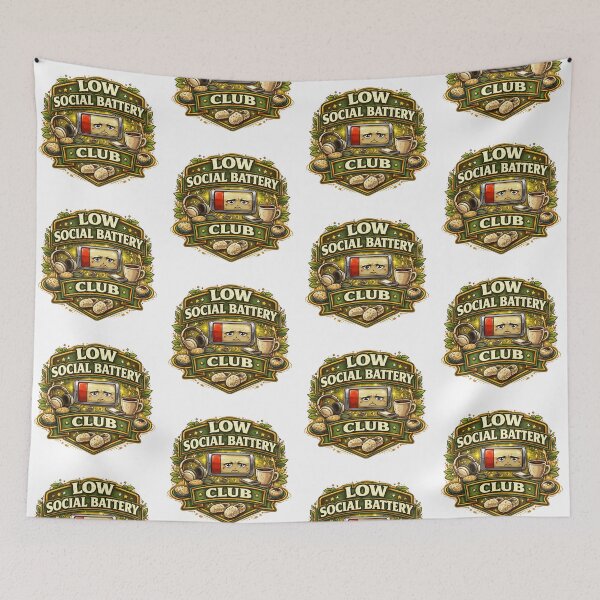 Item preview, Low Social Battery Club designed and sold by Throwing-Corn.