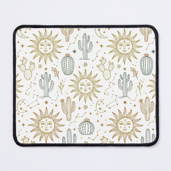 Item preview, Modern Bohemian Celestial Sun, Moon, and Desert Cacti designed and sold by OpenDreamArts.