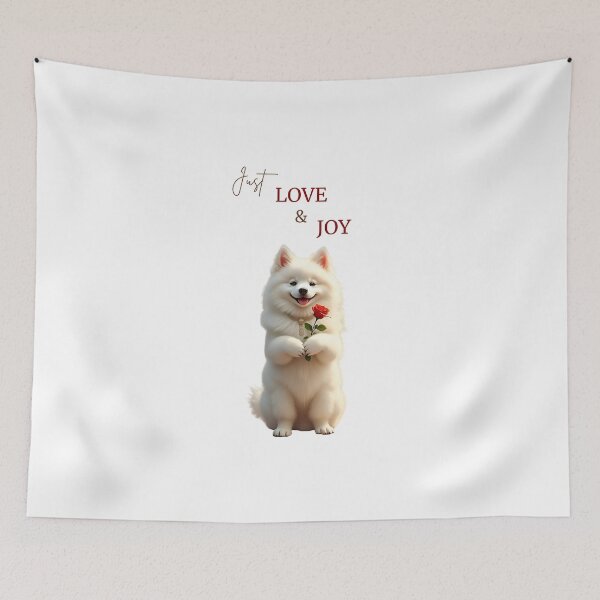 Item preview, JUST  LOVE  &  JOY  QUOTED ALONG WITH CUTE  DOGGY  PRODUCTS AS  A  GIFT FOR  DOG LOVERS designed and sold by Brewgoodness.
