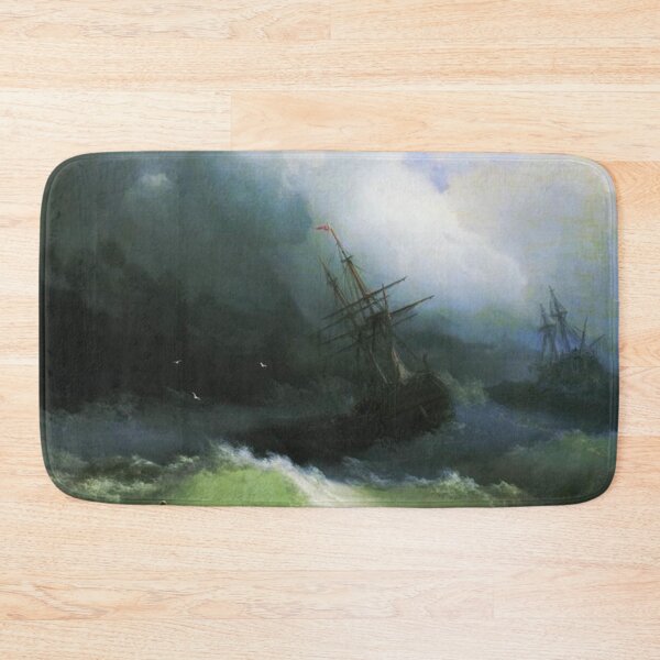 Item preview, Ships in the stormy sea designed and sold by SharonTheFirst.