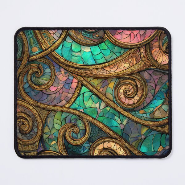 Item preview, New Zealand Māori Paua Pattern Koru Design 888 designed and sold by GrinGalore.