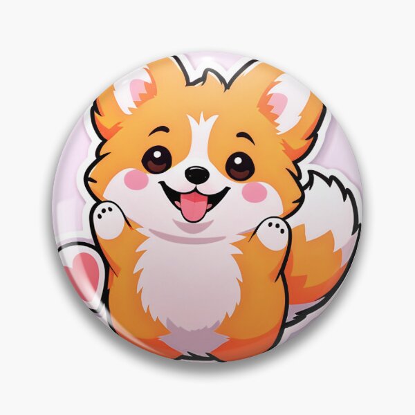 Item preview, Kawaii Fluffy Corgi Butt Funny Sticker designed and sold by PastelPawsArt.
