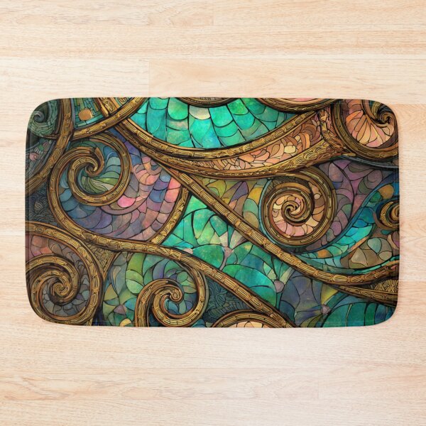 Item preview, New Zealand Māori Paua Pattern Koru Design 888 designed and sold by GrinGalore.