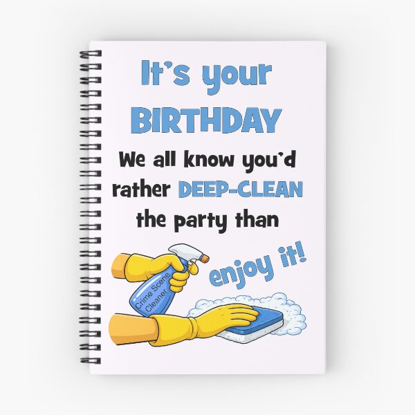 Item preview, It's deep clean kinda birthday party! designed and sold by Happyoninside.