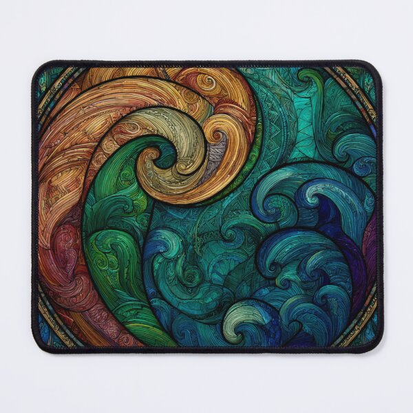 Item preview, New Zealand Māori Paua Pattern Koru Design 889 designed and sold by GrinGalore.