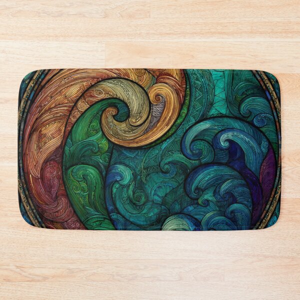 Item preview, New Zealand Māori Paua Pattern Koru Design 889 designed and sold by GrinGalore.